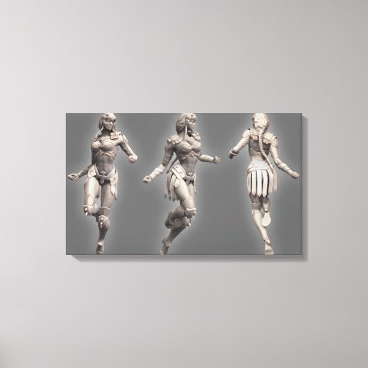 Wonder Woman Alternate Turnround Canvas Afdruk (Voorkant)