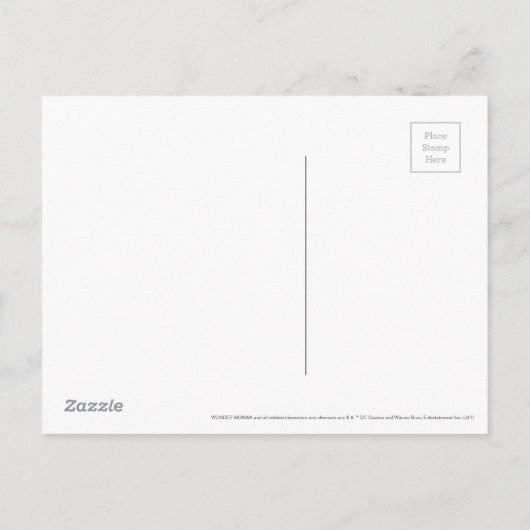 Wonder Woman Amazonian Symbol Briefkaart (Achterkant)