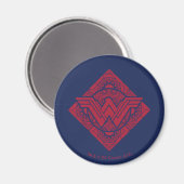 Wonder Woman Amazonian Symbol Magneet (Voorkant / Achterkant)