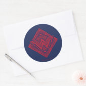 Wonder Woman Amazonian Symbol Ronde Sticker (Envelop)