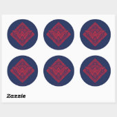 Wonder Woman Amazonian Symbol Ronde Sticker (Vel)