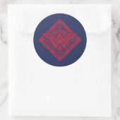 Wonder Woman Amazonian Symbol Ronde Sticker (Tas)