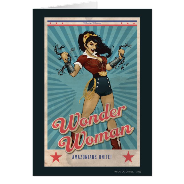 Wonder Woman Amazonians verenigt de Vintage Poster (Voorkant)