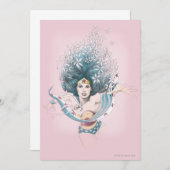 Wonder Woman and Flowers Kaart (Voorkant / Achterkant)