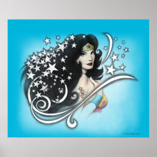 Wonder Woman and Stars Poster