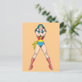 Wonder Woman Arms Crossed Briefkaart (Staand voorkant)