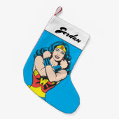 Wonder Woman Arms Crossed Kleine Kerstsok (Voorkant (Hangend))