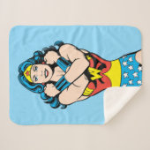 Wonder Woman Arms Crossed Sherpa Deken (Voorkant (horizontaal))