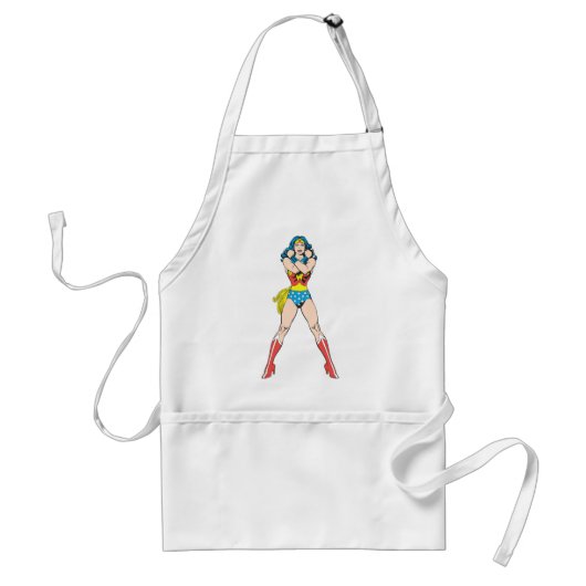 Wonder Woman Arms Crossed Standaard Schort (Voorkant)