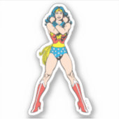 Wonder Woman Arms Crossed Sticker (Voorkant)