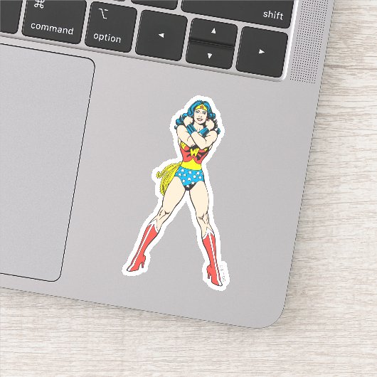 Wonder Woman Arms Crossed Sticker (Detail)