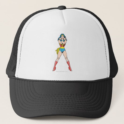 Wonder Woman Arms Crossed Trucker Pet (Voorkant)