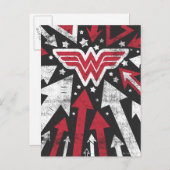 Wonder Woman Arrows Briefkaart (Voorkant / Achterkant)