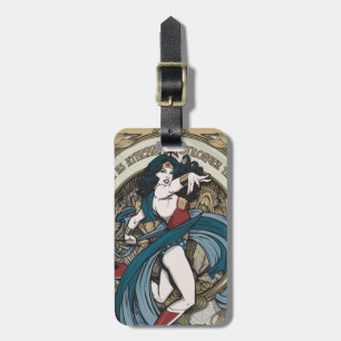 Wonder-Woman Art Nieuw Panel Panel Bagagelabel