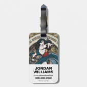 Wonder-Woman Art Nieuw Panel Panel Bagagelabel (Achterkant verticaal)