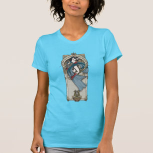 Wonder-Woman Art Nieuw Panel Panel T-shirt