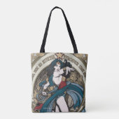 Wonder-Woman Art Nieuw Panel Panel Tote Bag (Achterkant)