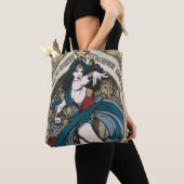 Wonder-Woman Art Nieuw Panel Panel Tote Bag (Dichtbij)