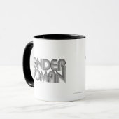 Wonder Woman B&W Logo 3 Mok (Voorkant links)