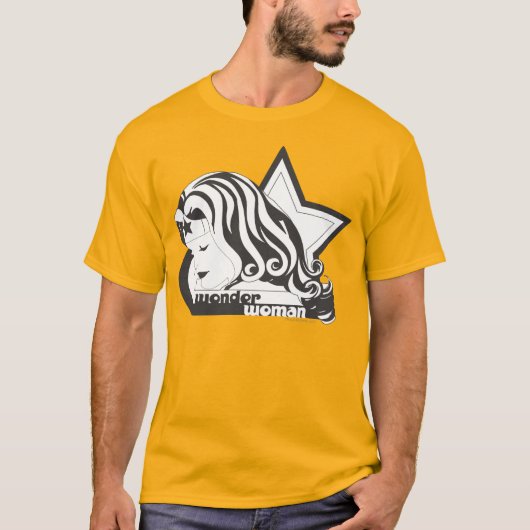 Wonder Woman B&W Star T-shirt (Voorkant)