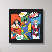 Wonder Woman, Batgirl & Harley Quinn Holiday Canvas Afdruk (Voorkant)