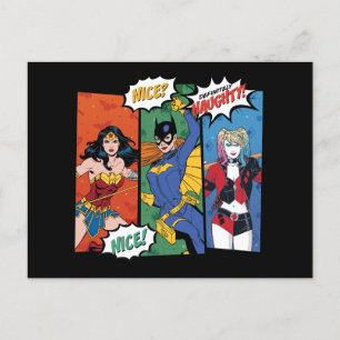 Wonder Woman, Batgirl & Harley Quinn Holiday Feestdagenkaart