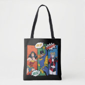 Wonder Woman, Batgirl & Harley Quinn Holiday Tote Bag (Voorkant)