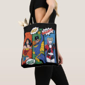 Wonder Woman, Batgirl & Harley Quinn Holiday Tote Bag (Dichtbij)