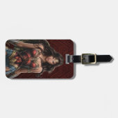 Wonder Woman Battle Ready Comic Art Bagagelabel (Voorkant horizontaal)