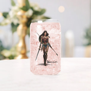 Wonder Woman Battle Ready Comic Art Blikvorm Glas