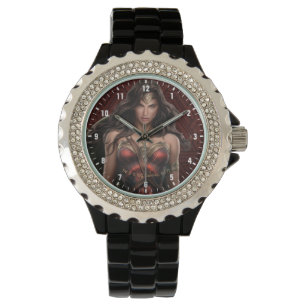 Wonder Woman Battle Ready Comic Art Horloge