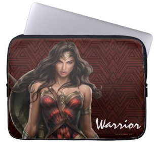 Wonder Woman Battle Ready Comic Art Laptop Sleeve