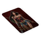 Wonder Woman Battle Ready Comic Art Magneet (Rechterzijde)