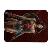 Wonder Woman Battle Ready Comic Art Magneet (Horizontaal)