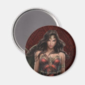 Wonder Woman Battle Ready Comic Art Magneet (Voorkant / Achterkant)