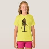 Wonder Woman Battle Ready Comic Art T-shirt (Voorkant volledig)