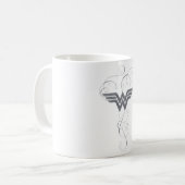 Wonder Woman | Beauty Bliss Logo Koffiemok (Voorkant links)