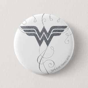 Wonder Woman Beauty Bliss Logo Ronde Button 5,7 Cm