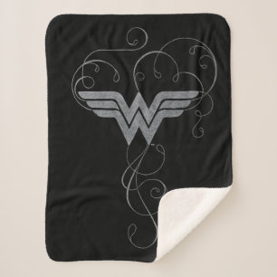 Wonder Woman Beauty Bliss Logo Sherpa Deken