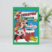 Wonder Woman bezorgt speelgoed Kaart (Staand voorkant)