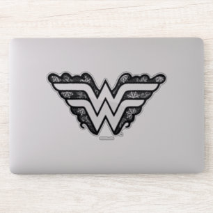 Wonder Woman Black Lace Logo Sticker