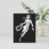 Wonder Woman Black & White Lasso Briefkaart (Staand voorkant)