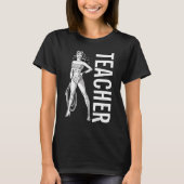 Wonder Woman Black & White Pose Docent T-shirt (Voorkant)