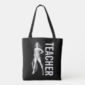 Wonder Woman Black & White Pose Tote Bag (Achterkant)