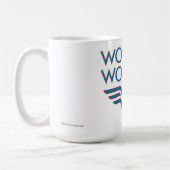 Wonder Woman Blue en Red Retro Logo Koffiemok (Links)