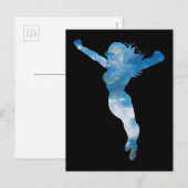 Wonder Woman Blue Sky Silhouette Briefkaart (Voorkant / Achterkant)