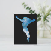 Wonder Woman Blue Sky Silhouette Briefkaart (Staand voorkant)