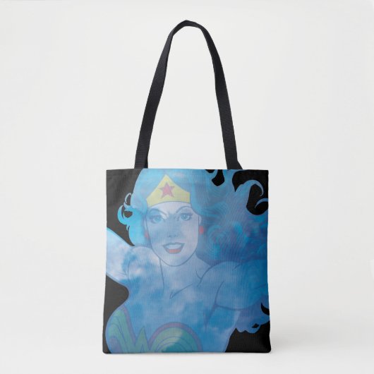 Wonder Woman Blue Sky Silhouette Tote Bag (Voorkant)