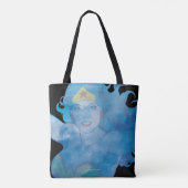 Wonder Woman Blue Sky Silhouette Tote Bag (Achterkant)