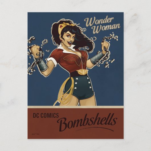 Wonder Woman Bombshell Briefkaart (Voorkant)